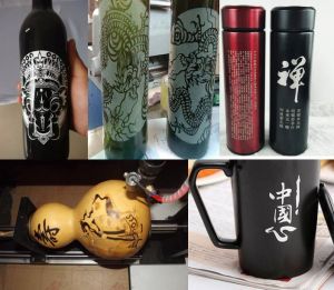 哈尔滨通河县酒瓶葫芦工艺品激光雕刻机